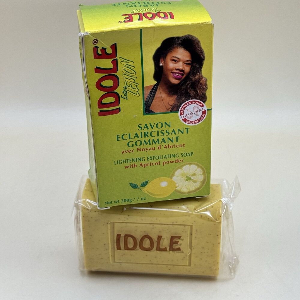 IDOLE Extra Lemon Exfoliating Soap 200g / 7oz Apricot Scrub Brightening Bar